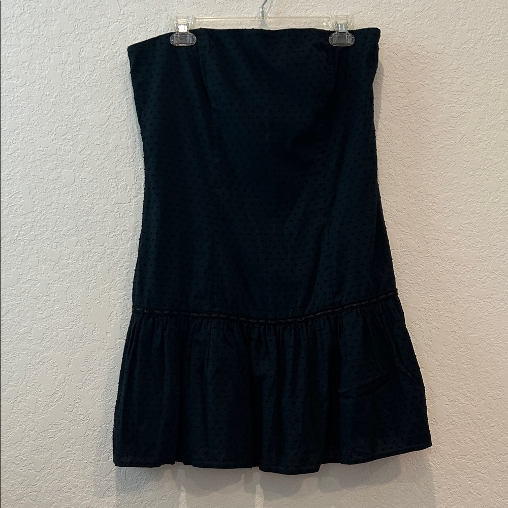 American Eagle Outfitters Black Strapless Mini Dress